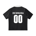 Contrast Collar Striped Soccer Jersey
