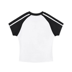 Contrast Stripes Bodycon Raglan  Sleeve T-Shirt